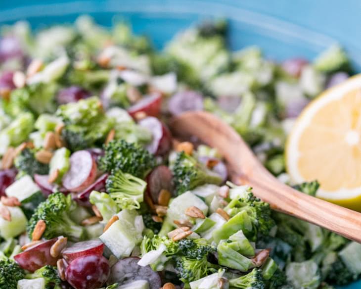 Broccoli Grape and Cucumber Salad