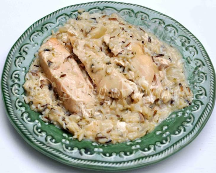 Slow Cooker Chicken and Wild Rice