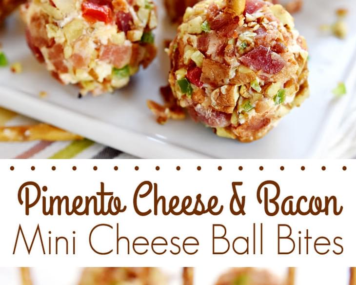 Pimento Cheese & Bacon Mini Cheese Ball Bites