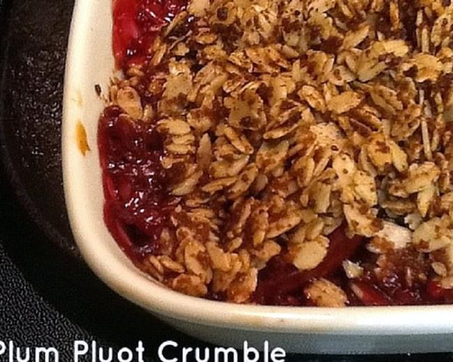 Plum and Pluot Crumble- GlutenFree