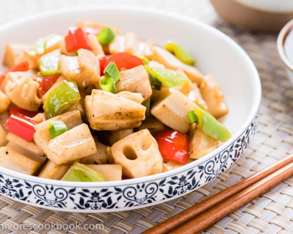 Stir Fried Lotus Root with Pepper