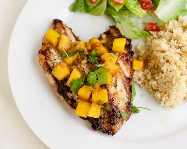 Grilled Chicken with Pineapple Salsa