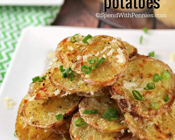 Crispy Garlic Parmesan Potatoes