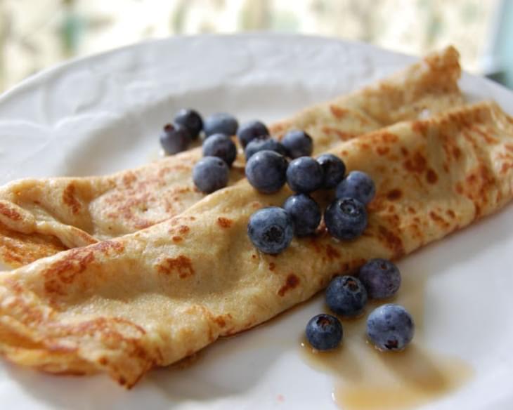 Whole-Wheat Crepes (for breakfast or dessert!)