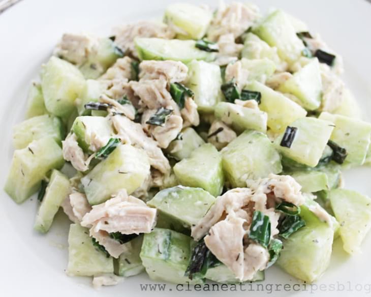 Clean Eating Recipe - Cucumber and Chicken Salad
