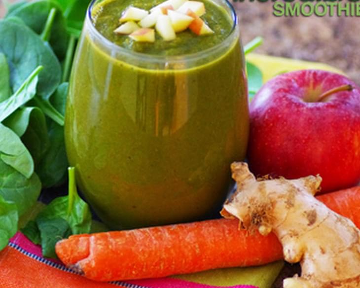 Carrot Apple Ginger Green Smoothie