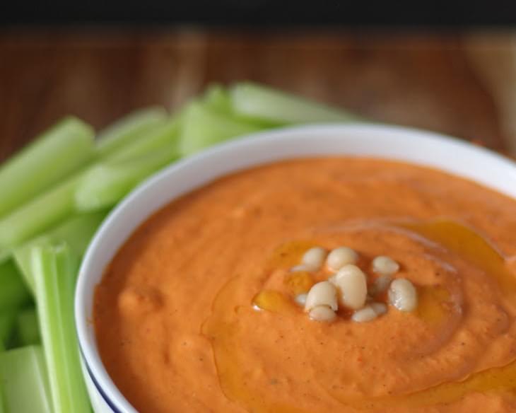 Roasted Red Pepper and White Bean Hummus