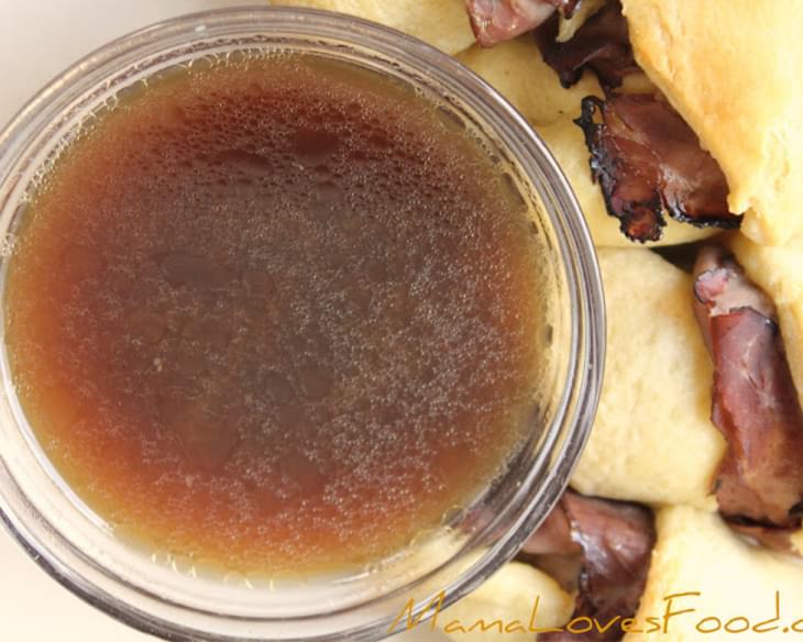 Easy Au Jus. How to Make a Simple Au Jus Without Pan Drippings.