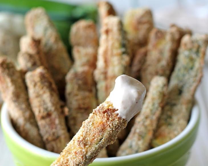 Zucchini Sticks with Garlic Chipotle Aioli