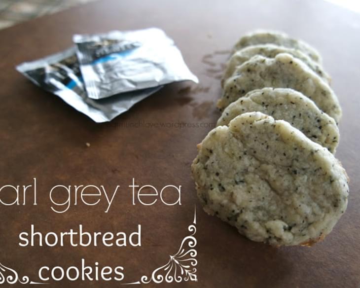 Earl Grey Tea Shortbread Cookies (vegan)