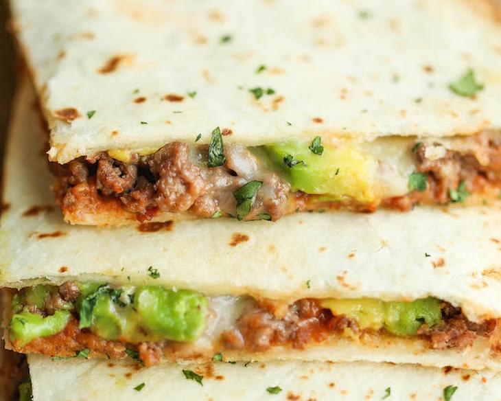 Cheesy Avocado Quesadillas