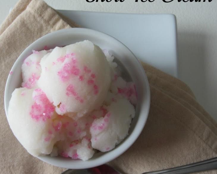 Homemade Snow Ice Cream!