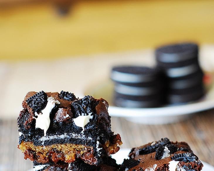 Slutty Brownies With White Chocolate Chips