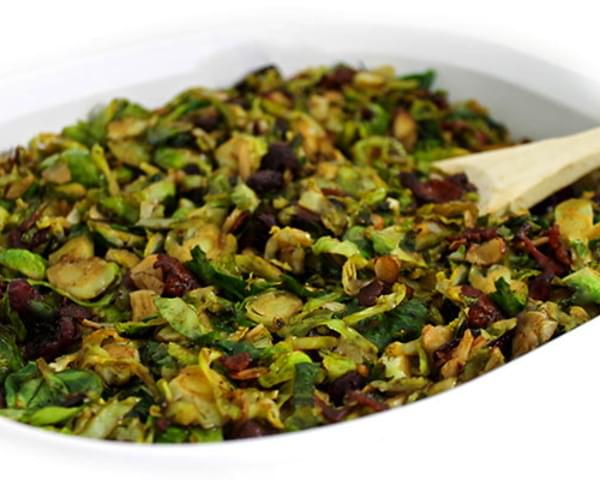 Warm Bacon-Balsamic Brussels Sprouts