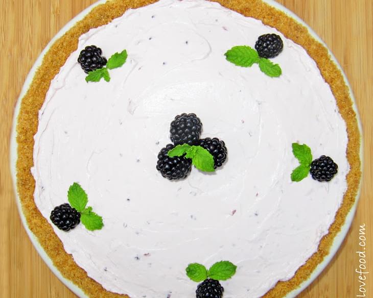 No Bake Blackberry Cheesecake