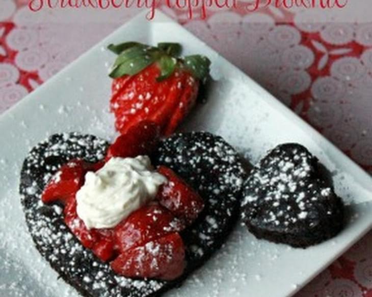 Strawberry Topped Brownies