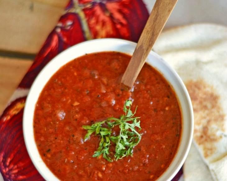 Chunky Homemade Tomato Soup