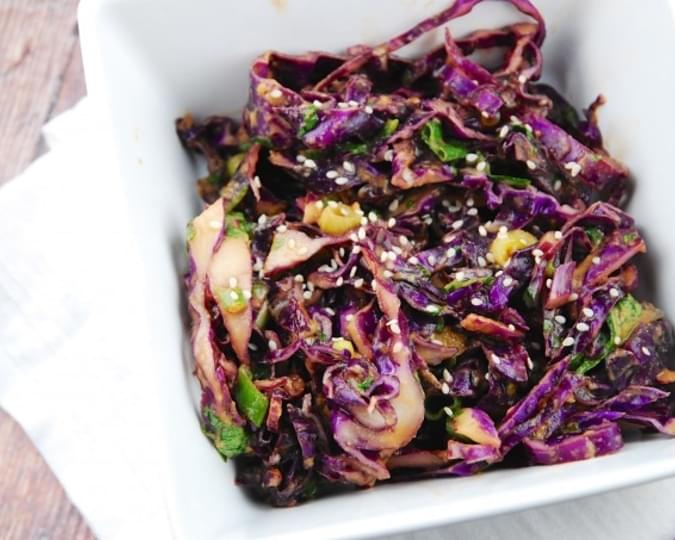 Asian Red Cabbage Salad