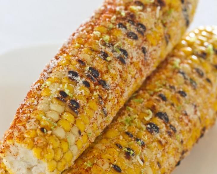 Grilled Corn on the Cob with Chile and Lime Recipe