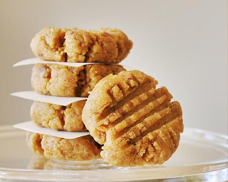 "Raw" Peanut Butter Cookies