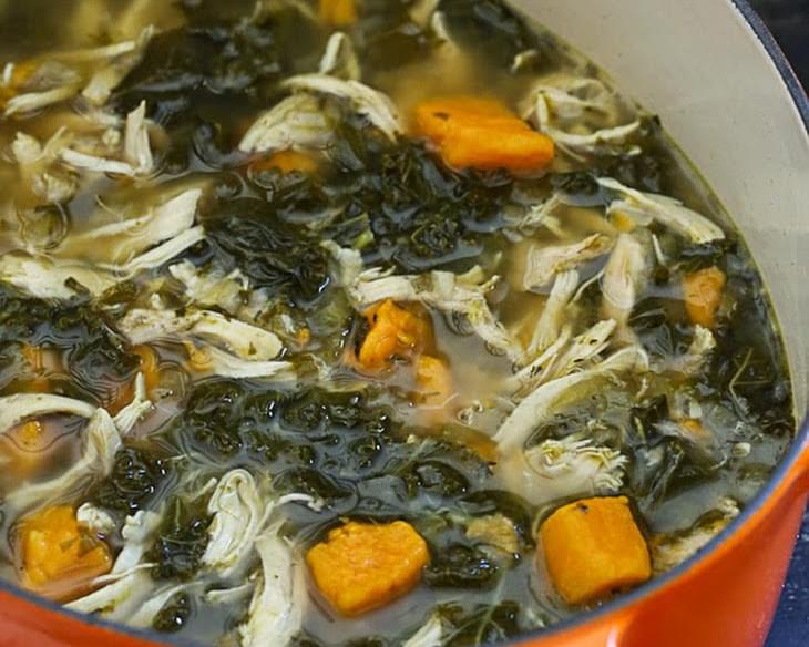 Chicken Sweet Potato and Kale Soup