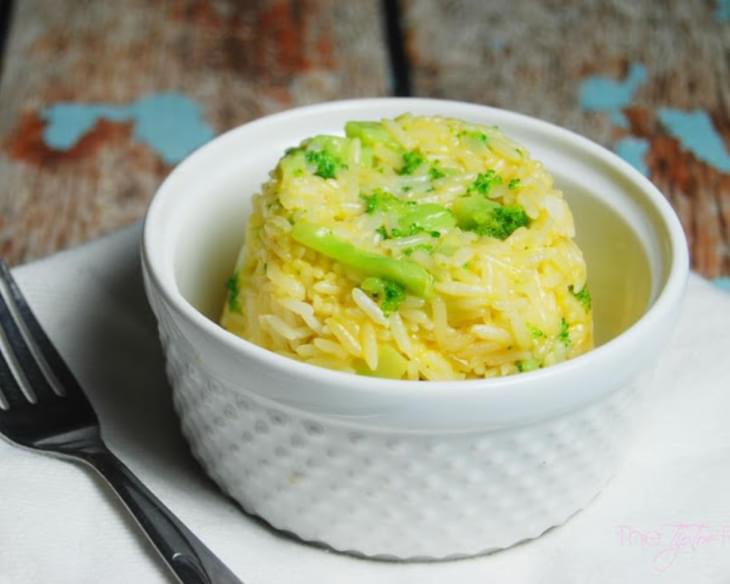 Cheesy Broccoli Rice Casserole for One