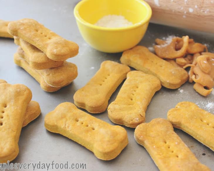 Pumpkin Peanut Butter Dog Biscuits