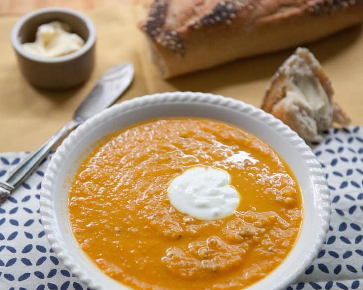 Moroccan-Spiced Carrot and Sorghum Soup