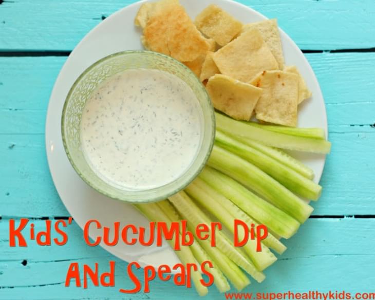 Kids Cucumber Dip and Spears