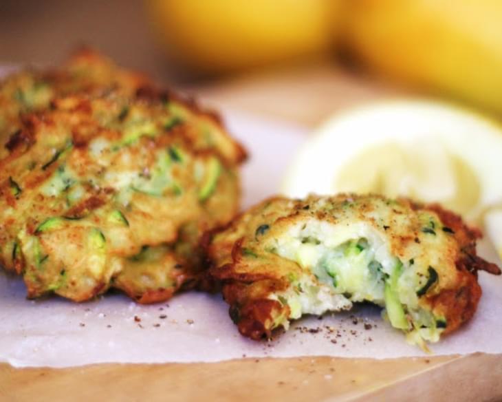 Zucchini, Spinach & Cheese Fritters