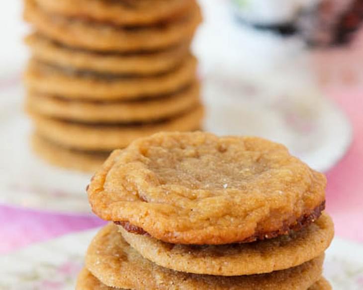Flourless Peanut Butter Cookies (Gluten Free, with Vegan Option)