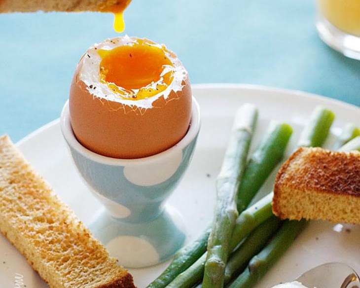 Eggs and Soldiers with Asparagus