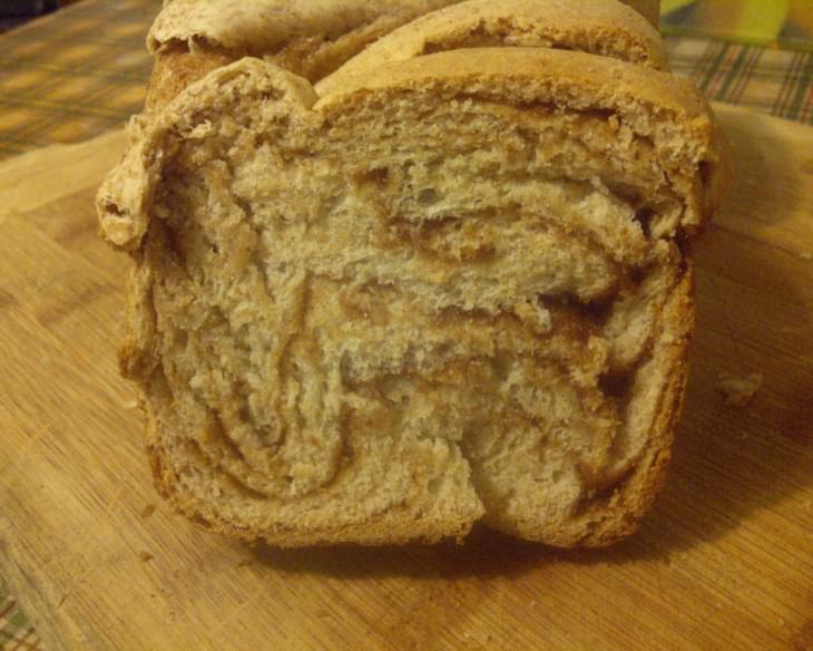 Intricate Cinnamon Brioche Swirl Bread (vegan)