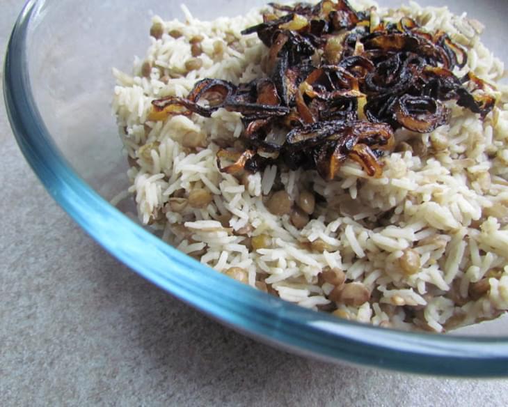 Mujaddara - Lebanese Lentil Rice