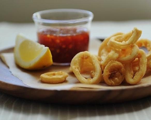 Rings Of Squid With Sweet-Spicy Sauce