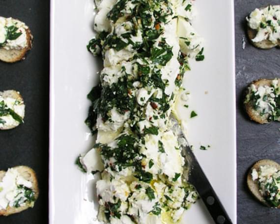 GOAT CHEESE DRESSED FOR A PARTY