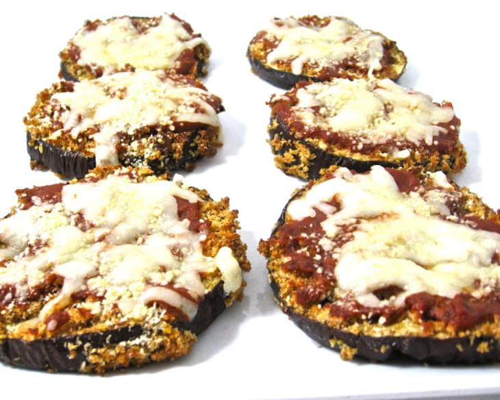 Skinny, Mini Eggplant Parmesan Pizzas