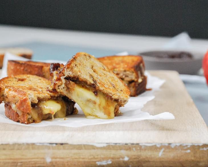 Grilled Cheese with Fig Butter and Apple