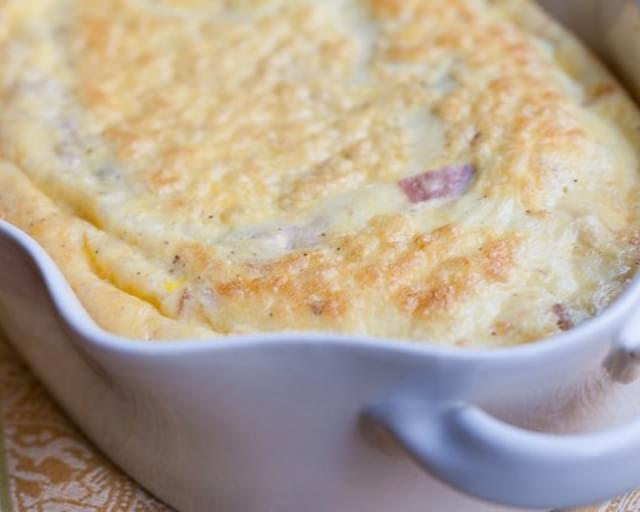 Baked Omelette with Ham and Gruyere