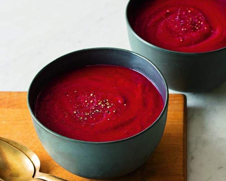 Caramelized Onion and Beet Soup