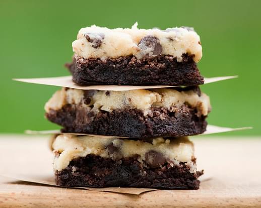Cookie Dough Topped Brownies
