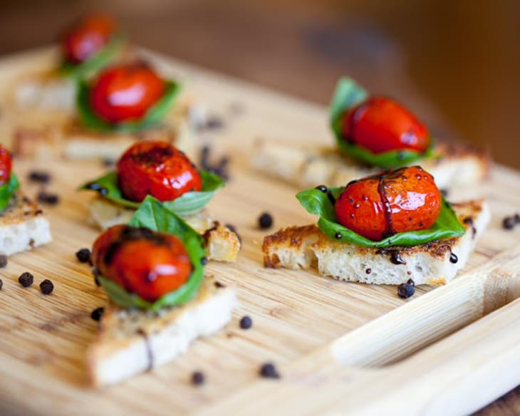 Blackened Tomato Canapes