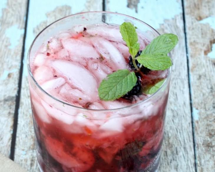 Strawberry Blackberry Vodka Mojito