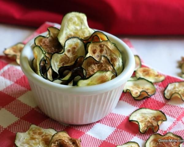 Zucchini Chips in the Microwave or Oven