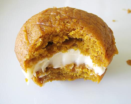 Pumpkin Whoopie Pies with Maple Cream Cheese Filling