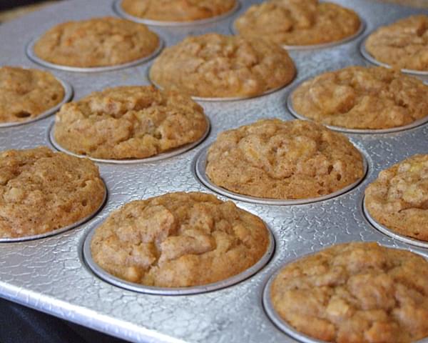 Quick and Easy Banana- Oat Muffins