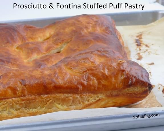 Prosciutto & Fontina Stuffed Puff Pastry