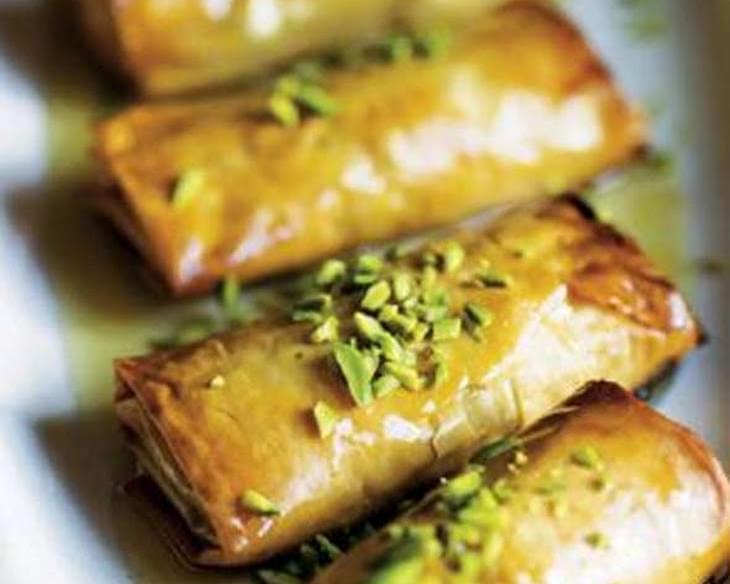 Phyllo Pastry with Nuts and Honey Syrup