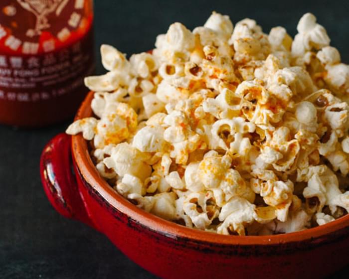 Spicy Sriracha Popcorn