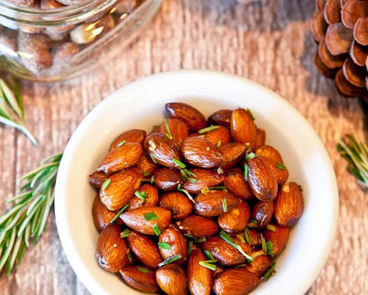 Rosemary Chipotle Roasted Almonds (Vegan; Gluten, Soy, & Dairy Free)